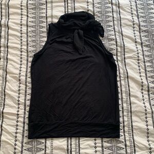 {3/$15} Ann Taylor | Black Sleeveless High Neck Top